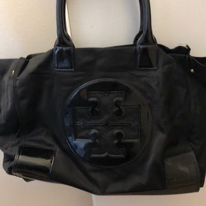 Tory Burch Ella nylon bag used black